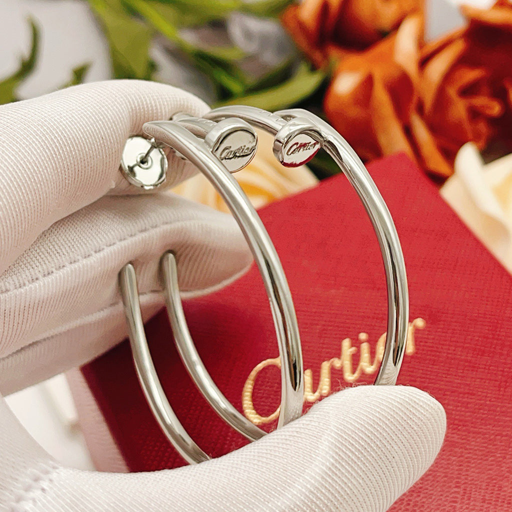[NOBLE AURA] JUSTE NO DIAMOND LARGE EARRINGS