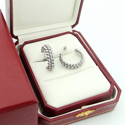 [NOBLE AURA] CLASH FULL DIAMOND MEDIUM EARRINGS
