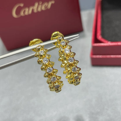 [NOBLE AURA] CLASH FULL DIAMOND MEDIUM EARRINGS