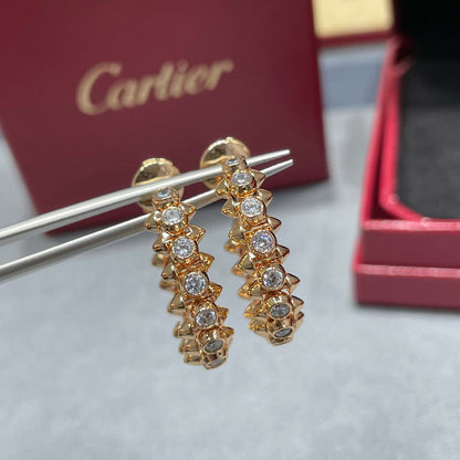 [NOBLE AURA] CLASH FULL DIAMOND MEDIUM EARRINGS
