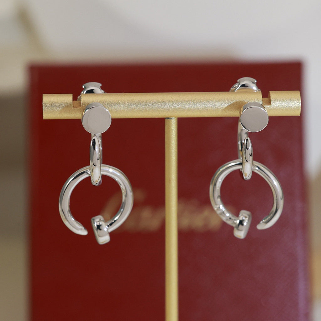 [NOBLE AURA] JUSTE NO DIAMOND DOUBLE EARRINGS