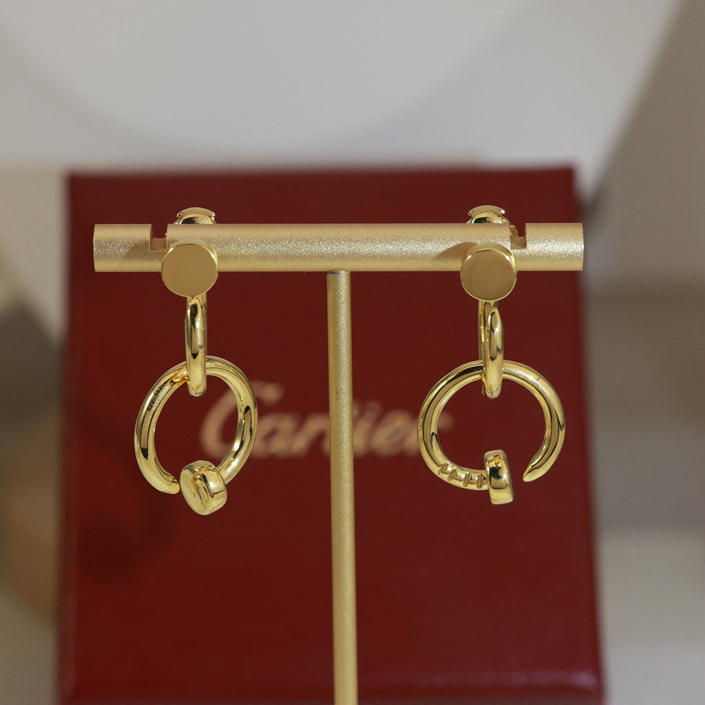 [NOBLE AURA] JUSTE NO DIAMOND DOUBLE EARRINGS