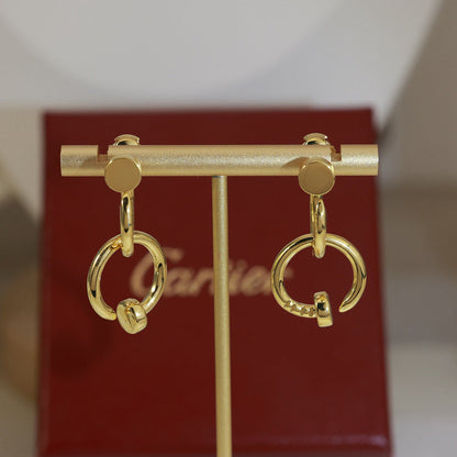 [NOBLE AURA] JUSTE NO DIAMOND DOUBLE EARRINGS