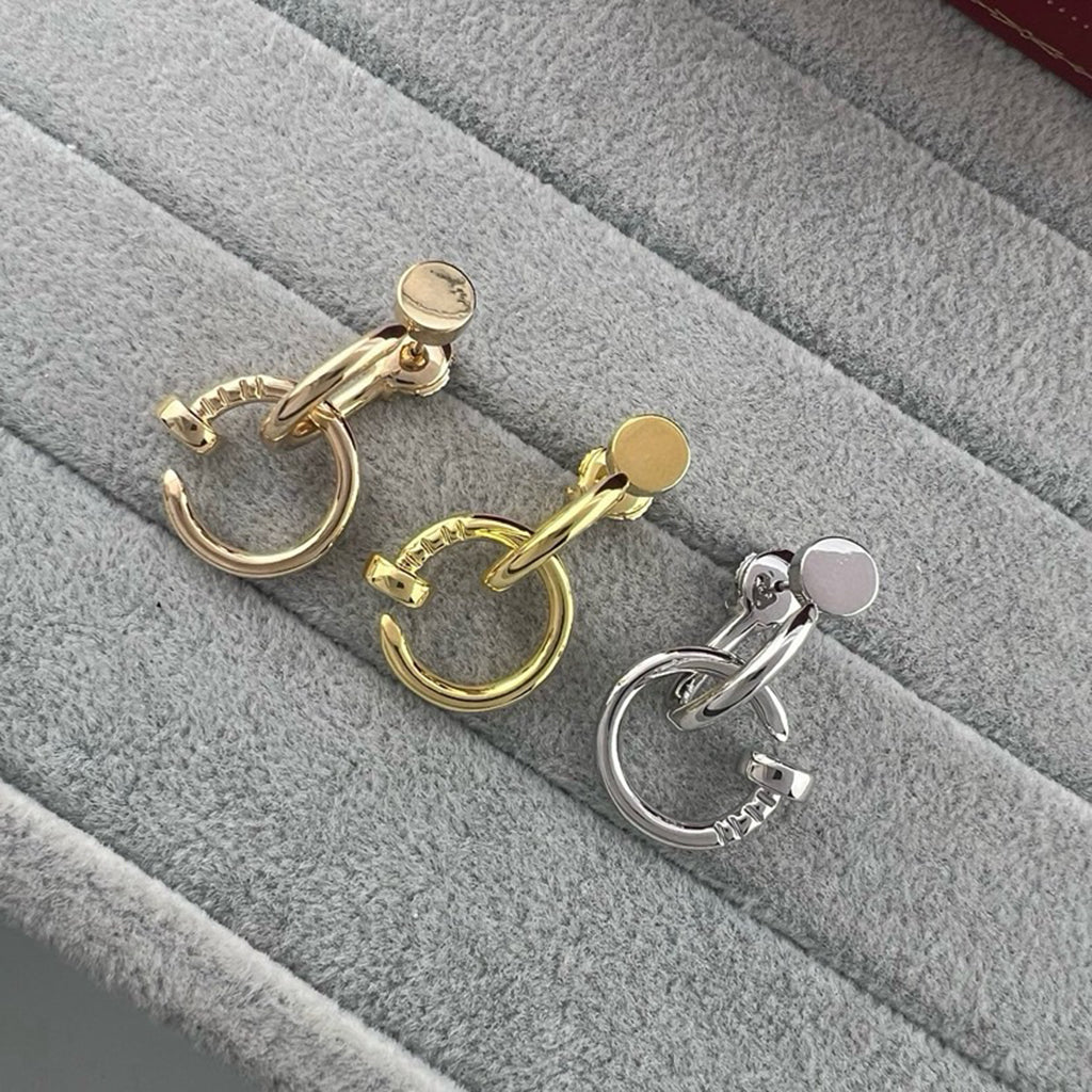 [NOBLE AURA] JUSTE NO DIAMOND DOUBLE EARRINGS