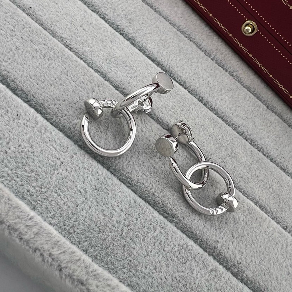 [NOBLE AURA] JUSTE NO DIAMOND DOUBLE EARRINGS