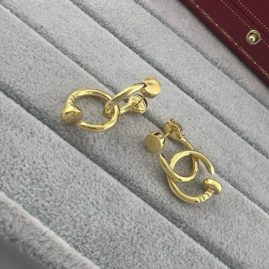 [NOBLE AURA] JUSTE NO DIAMOND DOUBLE EARRINGS