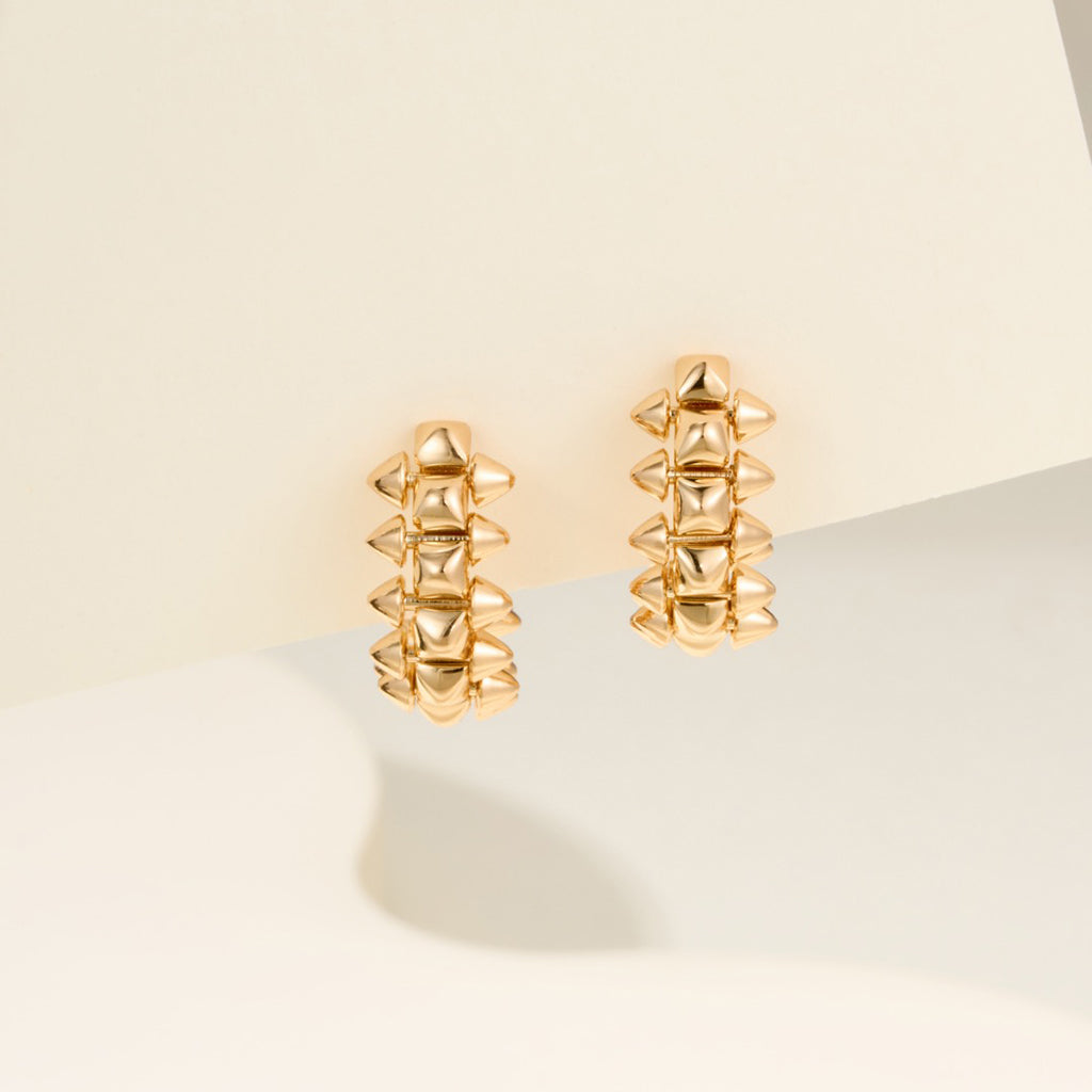 [NOBLE AURA] CLASH MINI HOOP EARRINGS