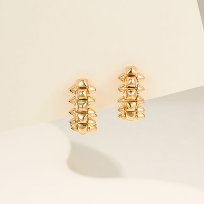 [NOBLE AURA] CLASH MINI HOOP EARRINGS