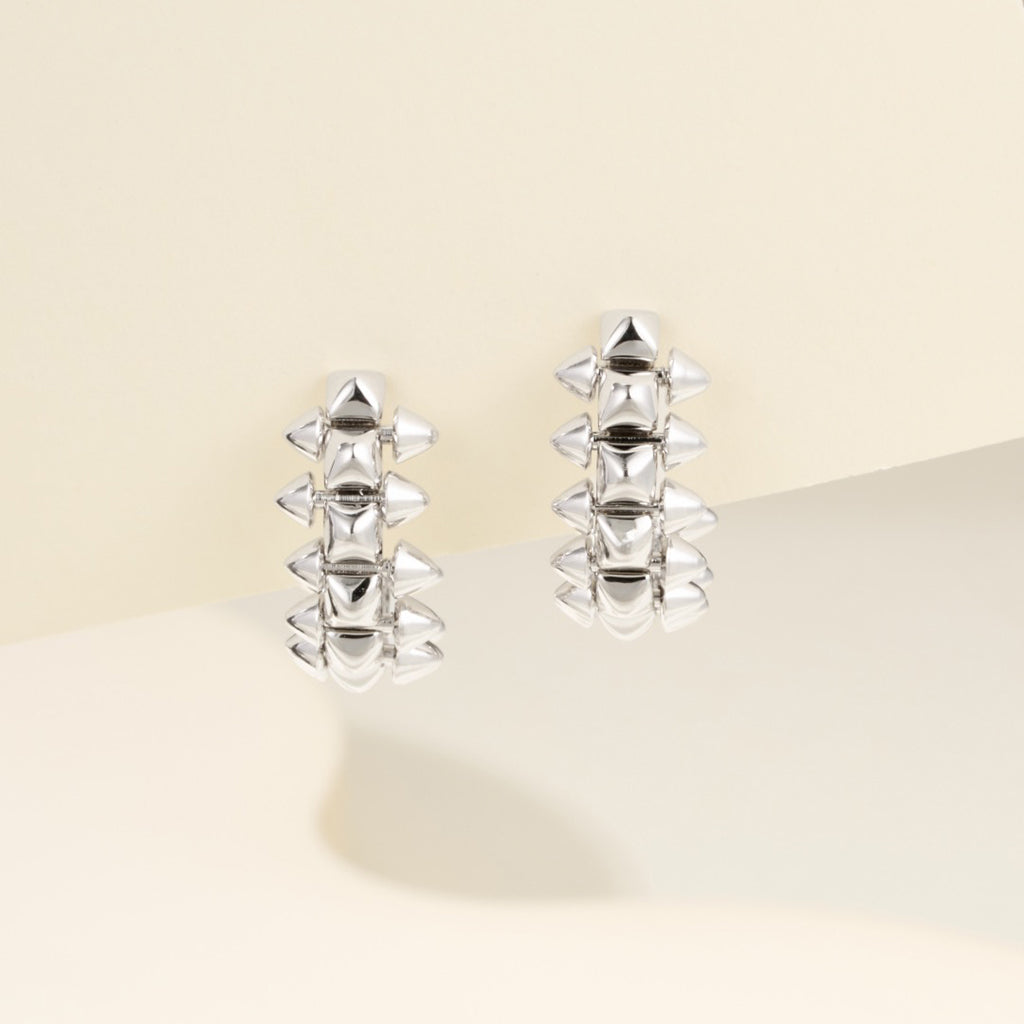 [NOBLE AURA] CLASH MINI HOOP EARRINGS