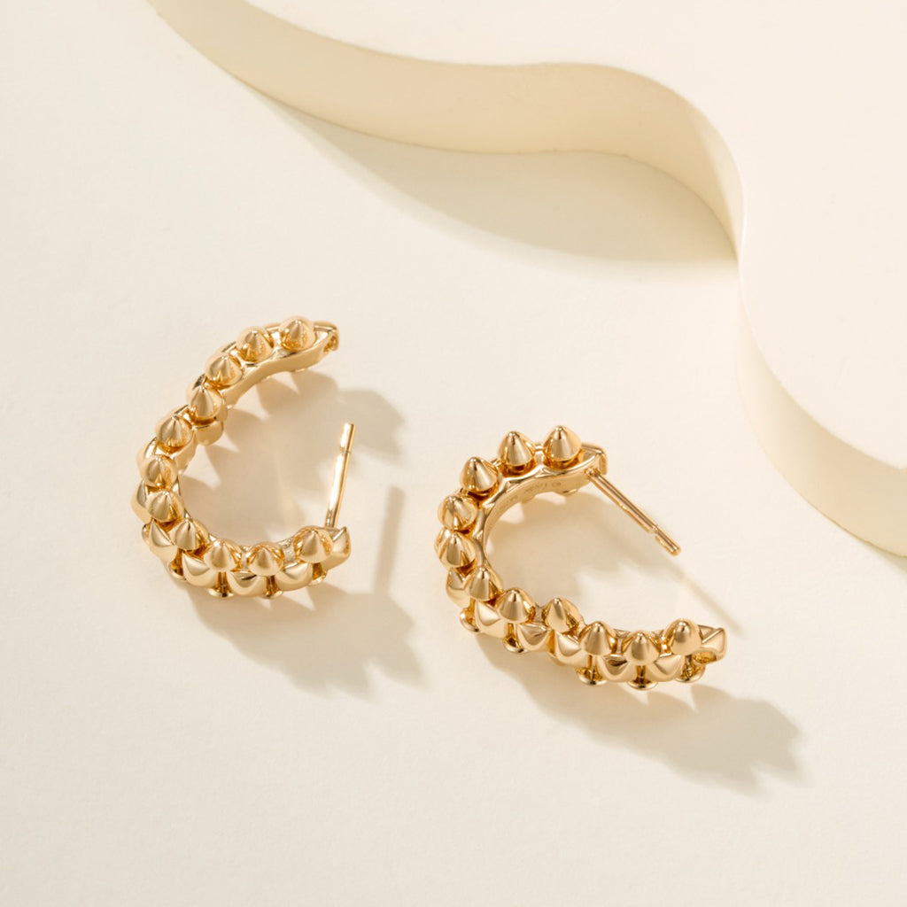 [NOBLE AURA] CLASH MINI HOOP EARRINGS