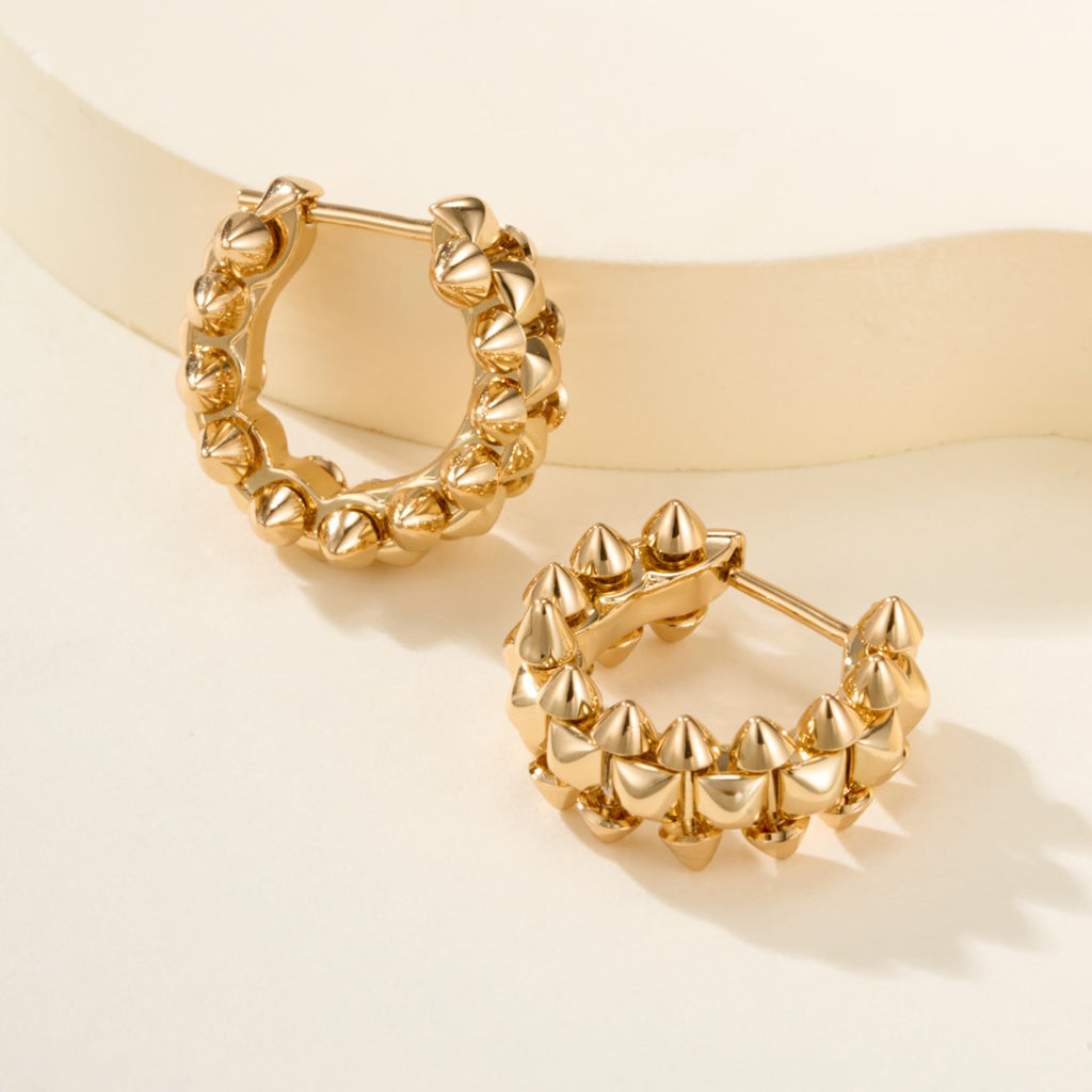 [NOBLE AURA] CLASH MINI HOOP EARRINGS