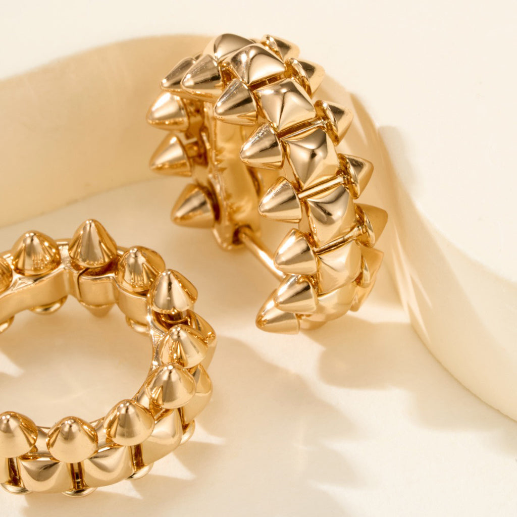 [NOBLE AURA] CLASH MINI HOOP EARRINGS