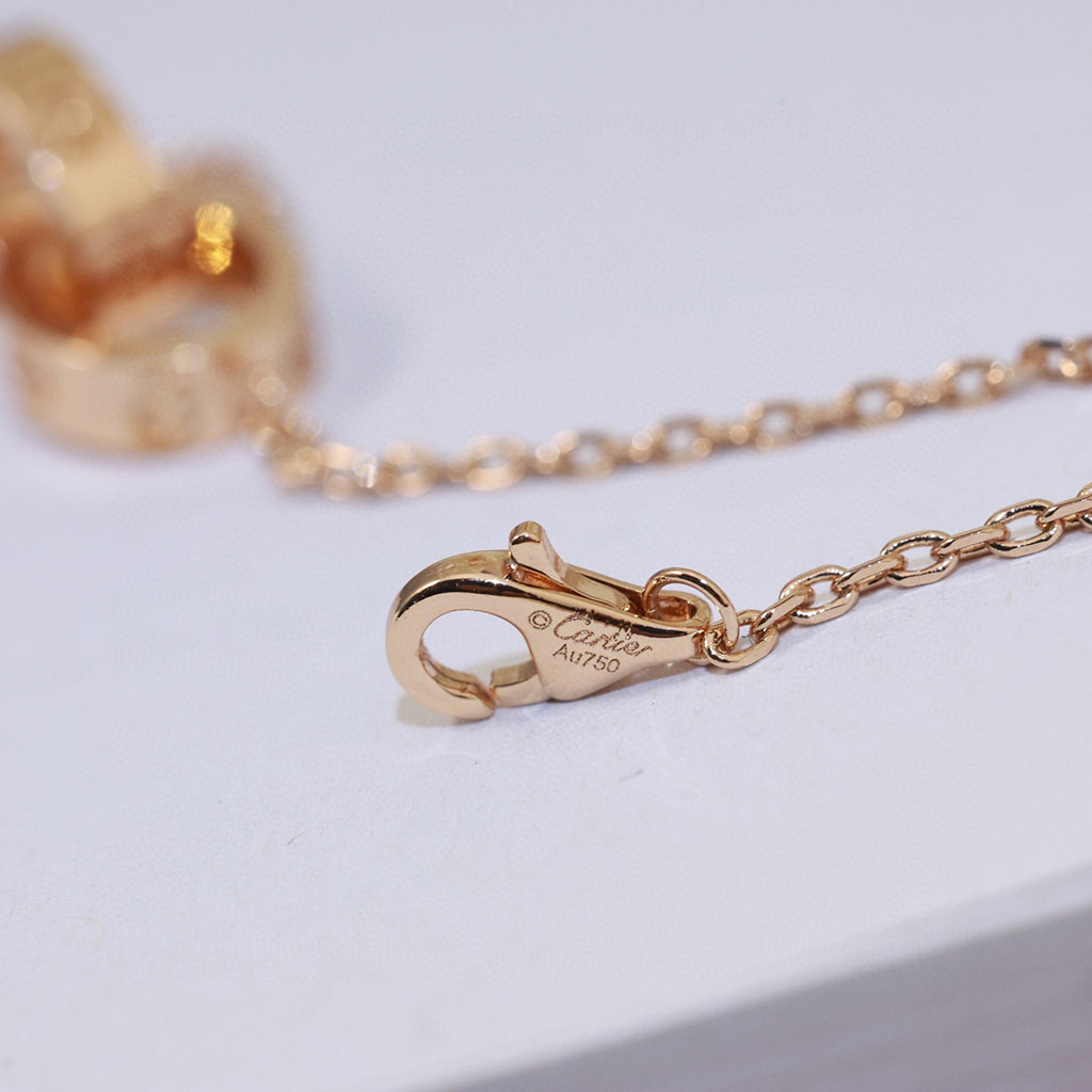 [NOBLE AURA] LOVE DOUBLE RING NECKLACE