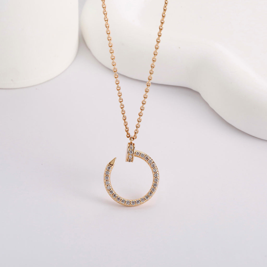 [NOBLE AURA]JUSTE NECKLACE FULL DIAMOND