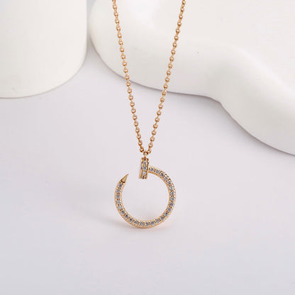 [NOBLE AURA]JUSTE NECKLACE FULL DIAMOND
