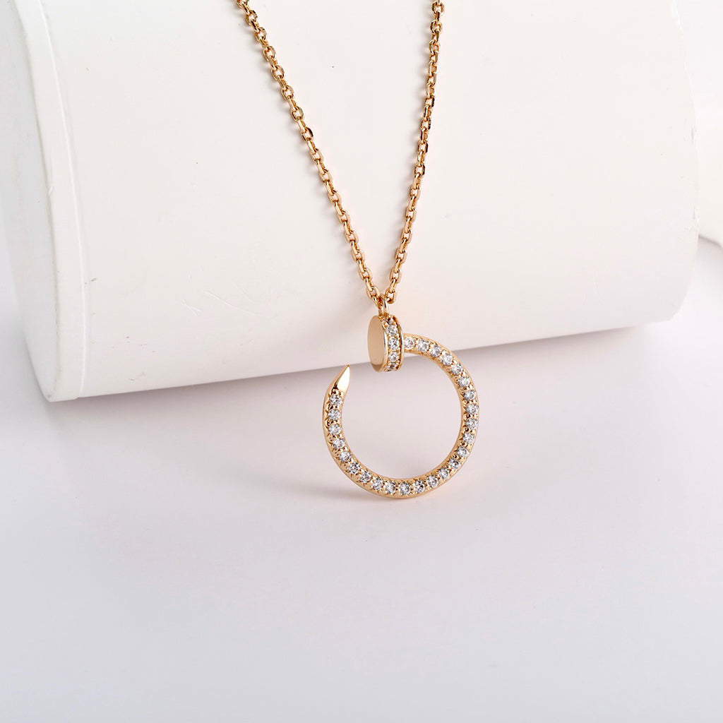 [NOBLE AURA]JUSTE NECKLACE FULL DIAMOND
