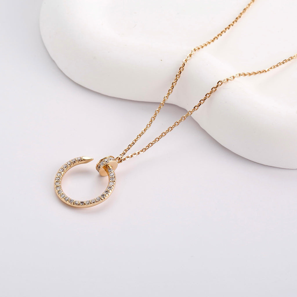 [NOBLE AURA]JUSTE NECKLACE FULL DIAMOND