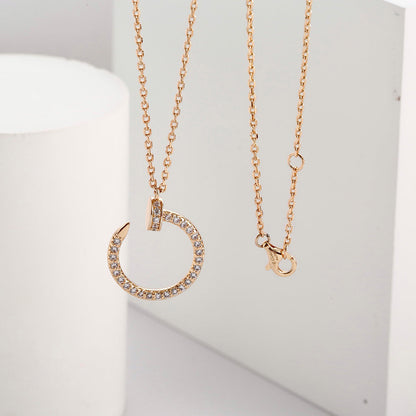 [NOBLE AURA]JUSTE NECKLACE FULL DIAMOND