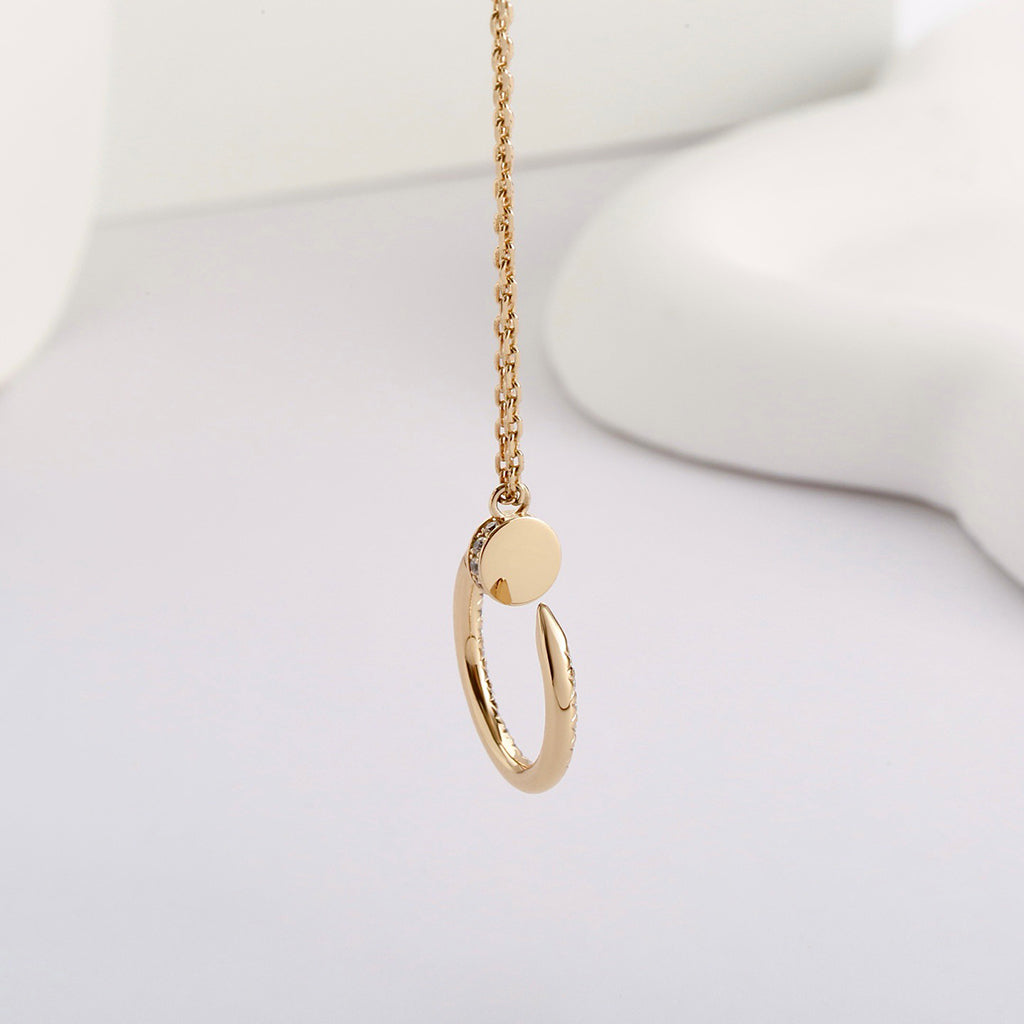 [NOBLE AURA]JUSTE NECKLACE FULL DIAMOND