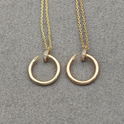 [NOBLE AURA]JUSTE NECKLACE HALF DIAMOND