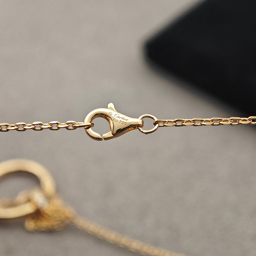 [NOBLE AURA]JUSTE NECKLACE HALF DIAMOND