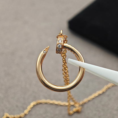 [NOBLE AURA]JUSTE NECKLACE HALF DIAMOND