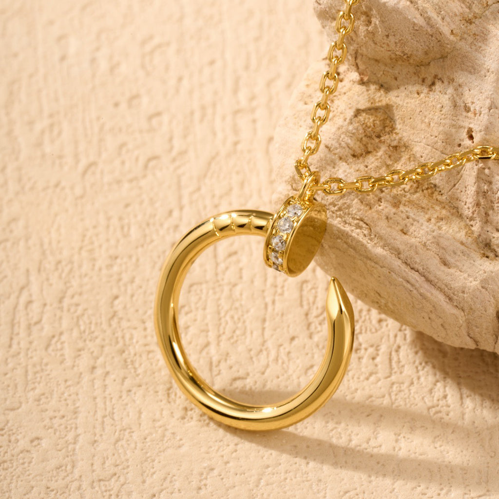 [NOBLE AURA]JUSTE NECKLACE HALF DIAMOND