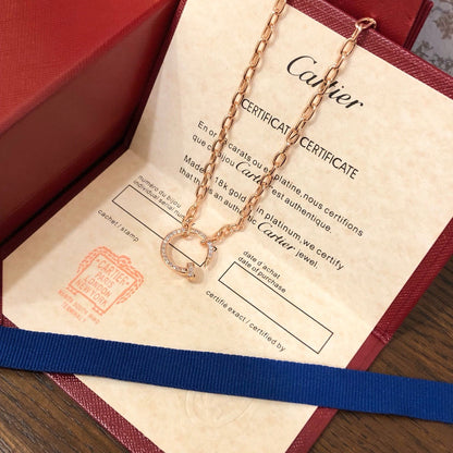 [NOBLE AURA] JUSTE NECKLACE FULL DIAMONDS