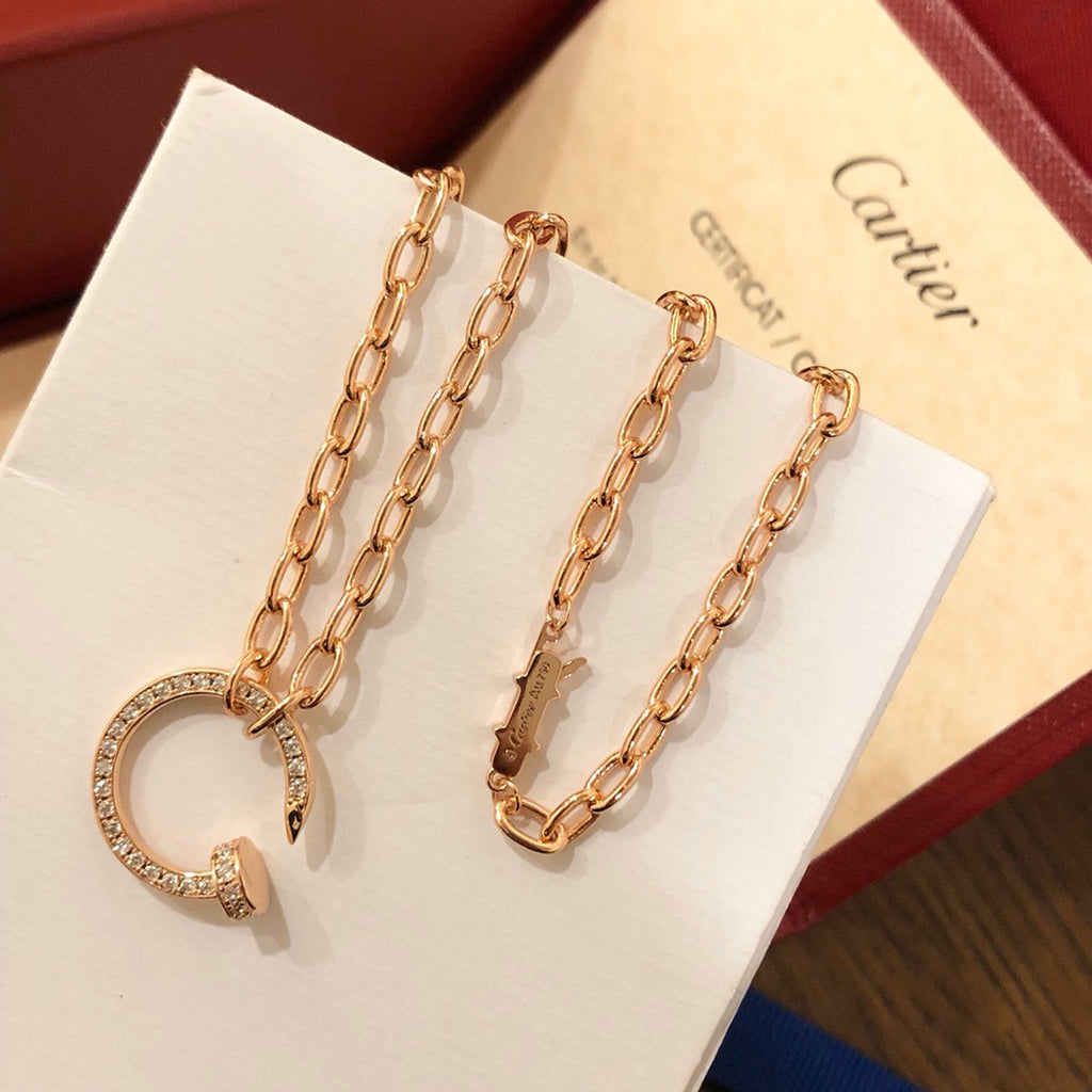 [NOBLE AURA] JUSTE NECKLACE FULL DIAMONDS