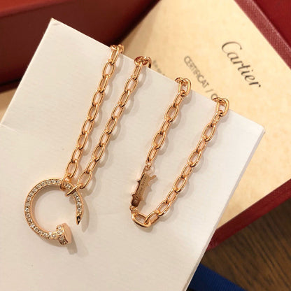 [NOBLE AURA] JUSTE NECKLACE FULL DIAMONDS