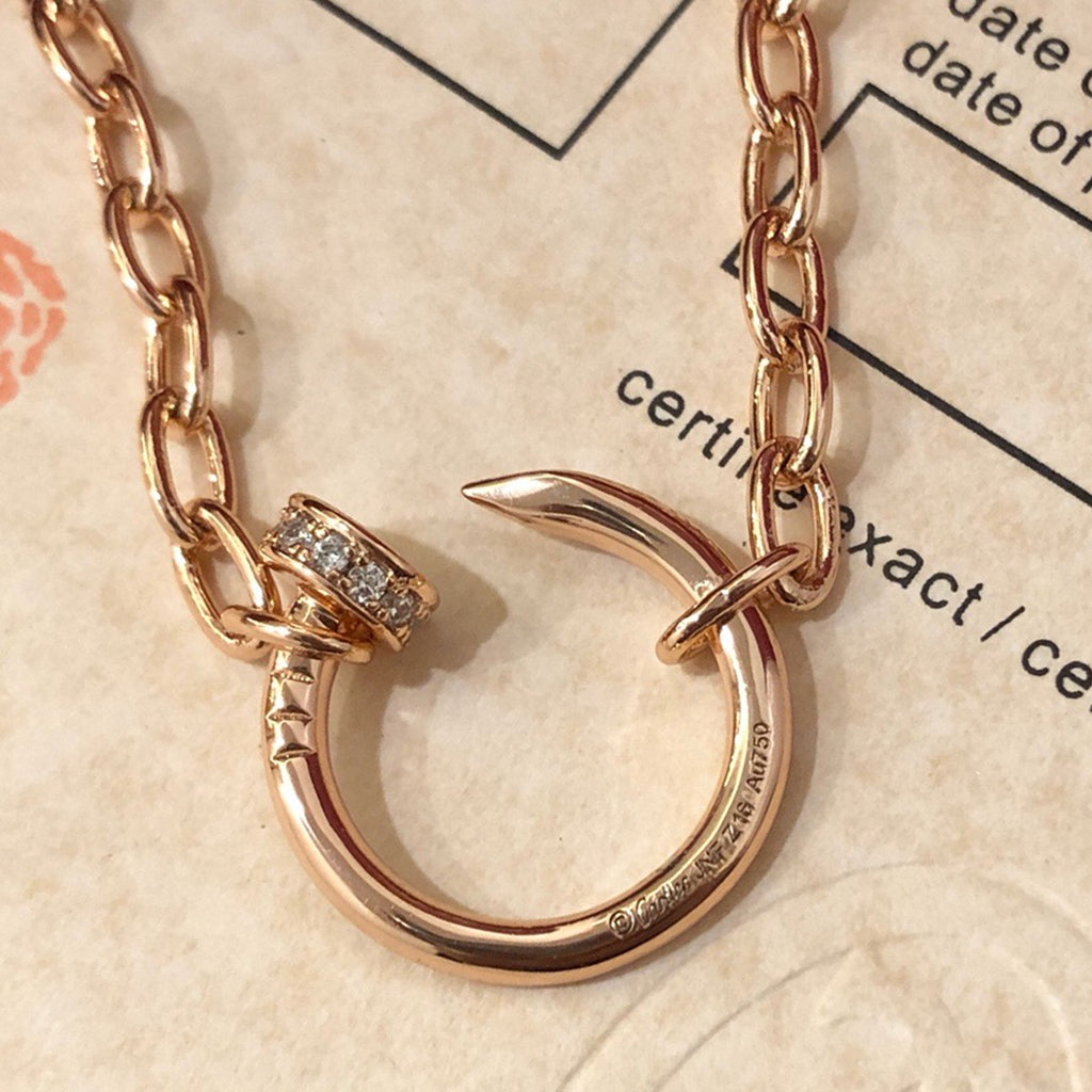 [NOBLE AURA] JUSTE NECKLACE FULL DIAMONDS