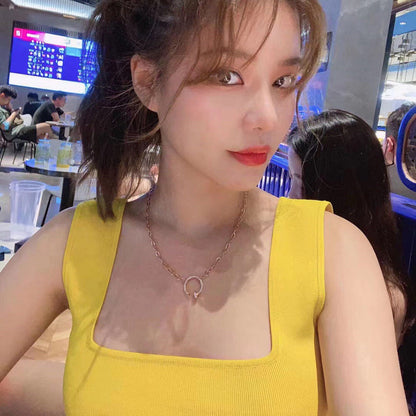 [NOBLE AURA] JUSTE NECKLACE FULL DIAMONDS
