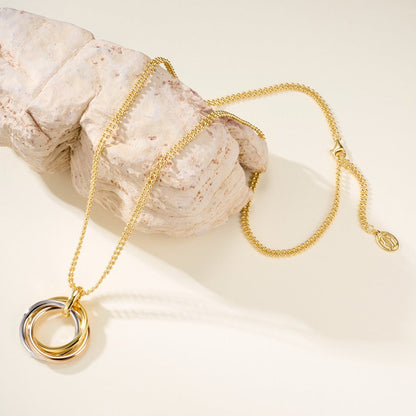 [NOBLE AURA] TRINITY LARGE NECKLACE