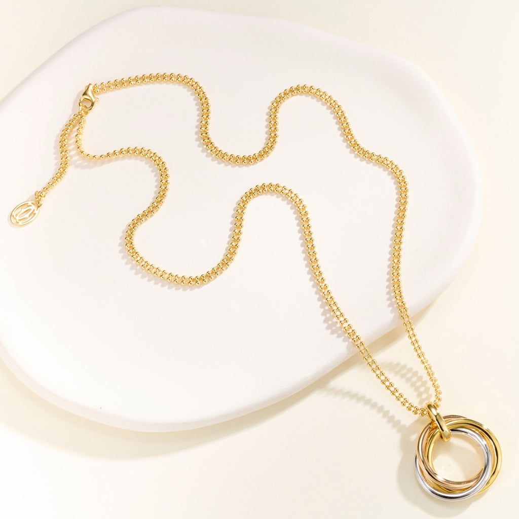 [NOBLE AURA] TRINITY LARGE NECKLACE