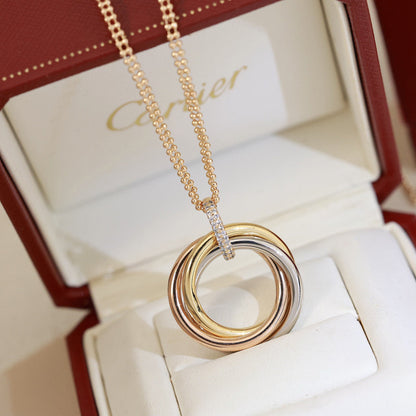 [NOBLE AURA] TRINITY MEDIUM  DIAMONDS NECKLACE