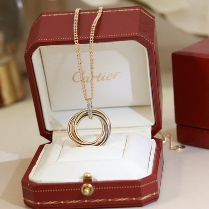 [NOBLE AURA] TRINITY MEDIUM  DIAMONDS NECKLACE