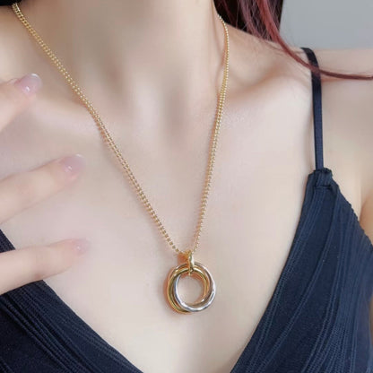 [NOBLE AURA] TRINITY LARGE NECKLACE
