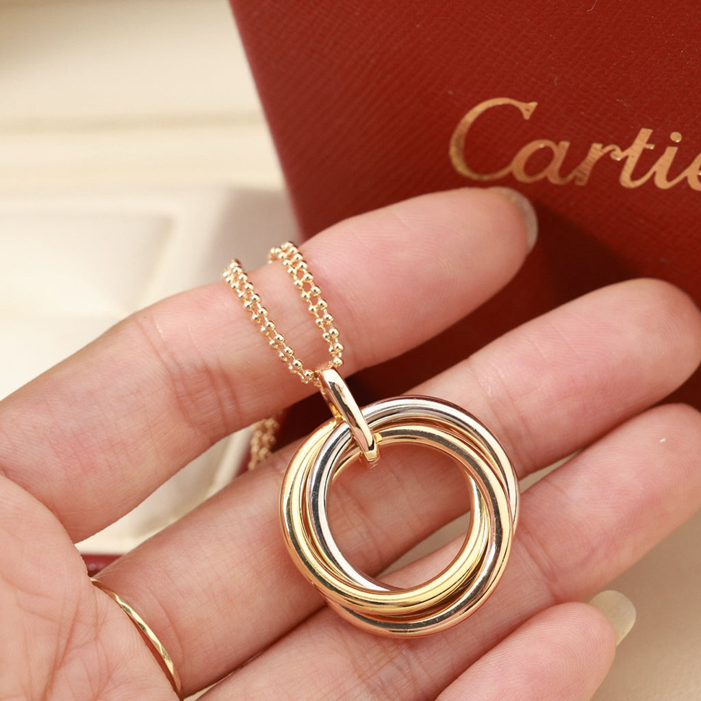 [NOBLE AURA] TRINITY LARGE NECKLACE