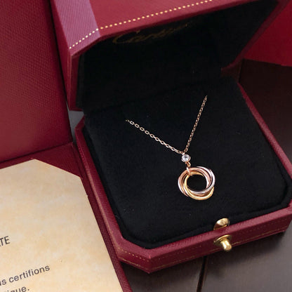[NOBLE AURA] TRINITY  NECKLACE 1 DIAMOND
