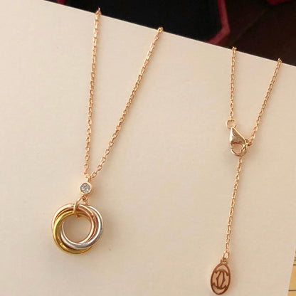 [NOBLE AURA] TRINITY  NECKLACE 1 DIAMOND