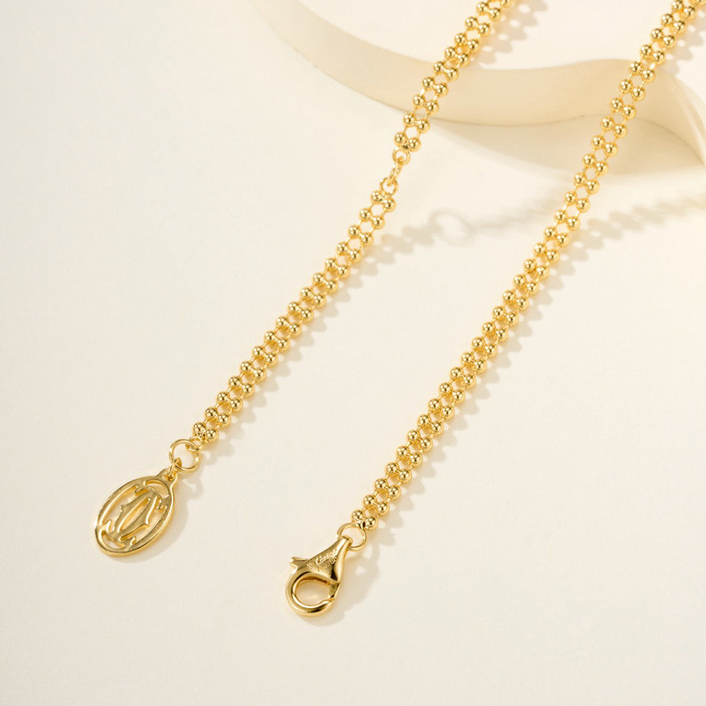 [NOBLE AURA] TRINITY LARGE FULL DIAMOND  NECKLACE