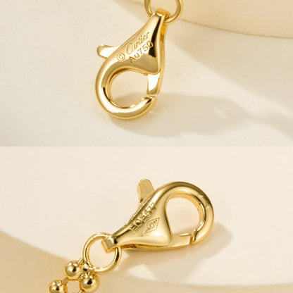 [NOBLE AURA] TRINITY LARGE FULL DIAMOND  NECKLACE