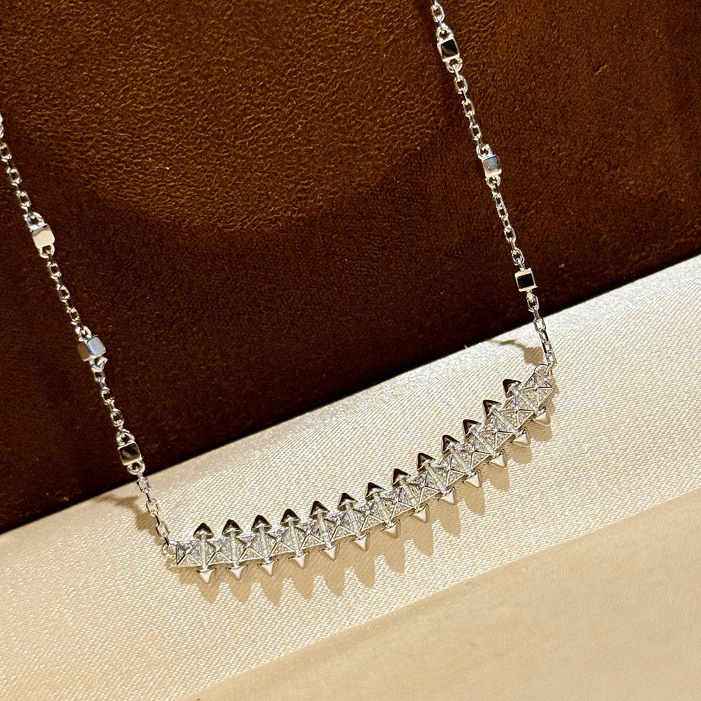 [NOBLE AURA] CLASH  SMALL FULL DIAMOND NECKLACE