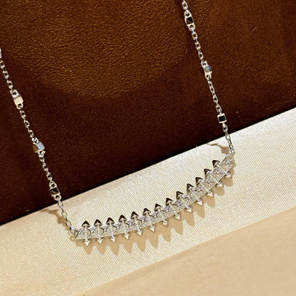 [NOBLE AURA] CLASH  SMALL FULL DIAMOND NECKLACE