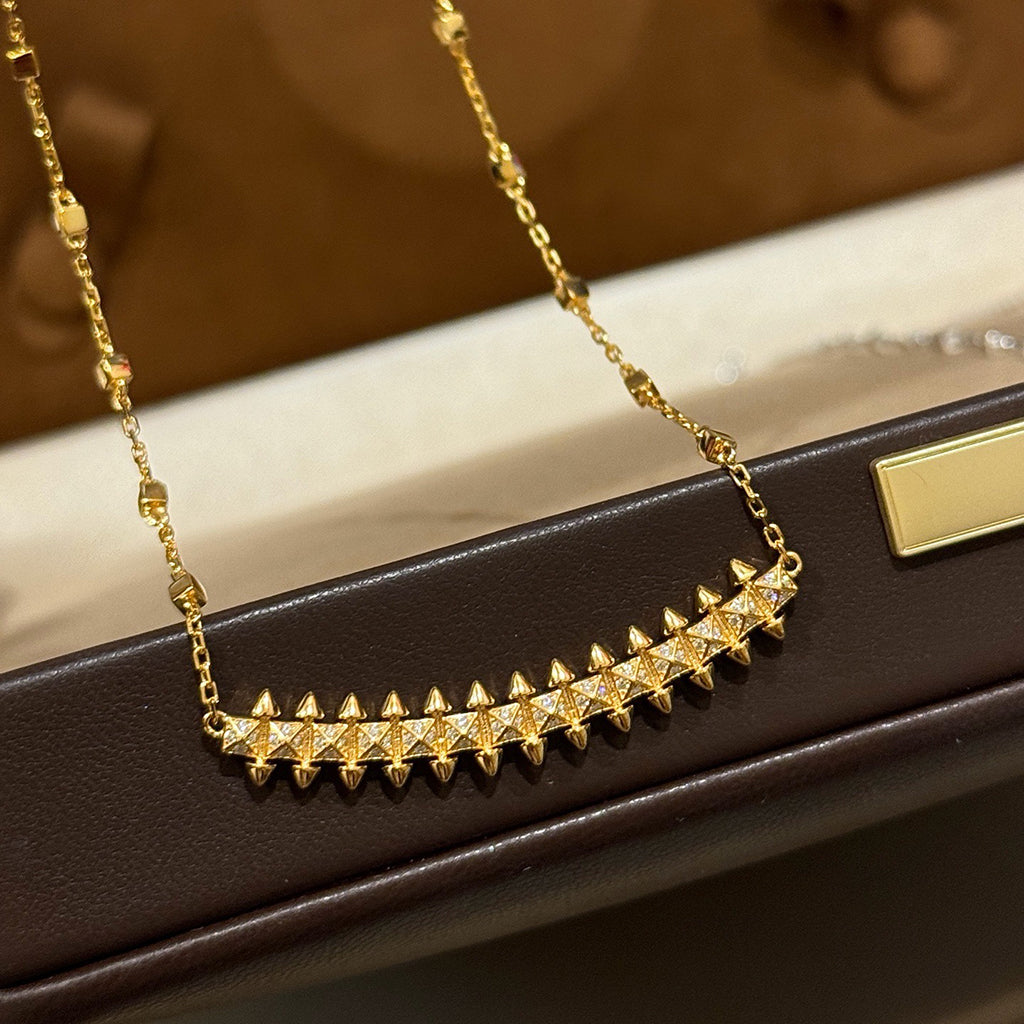 [NOBLE AURA] CLASH  SMALL FULL DIAMOND NECKLACE