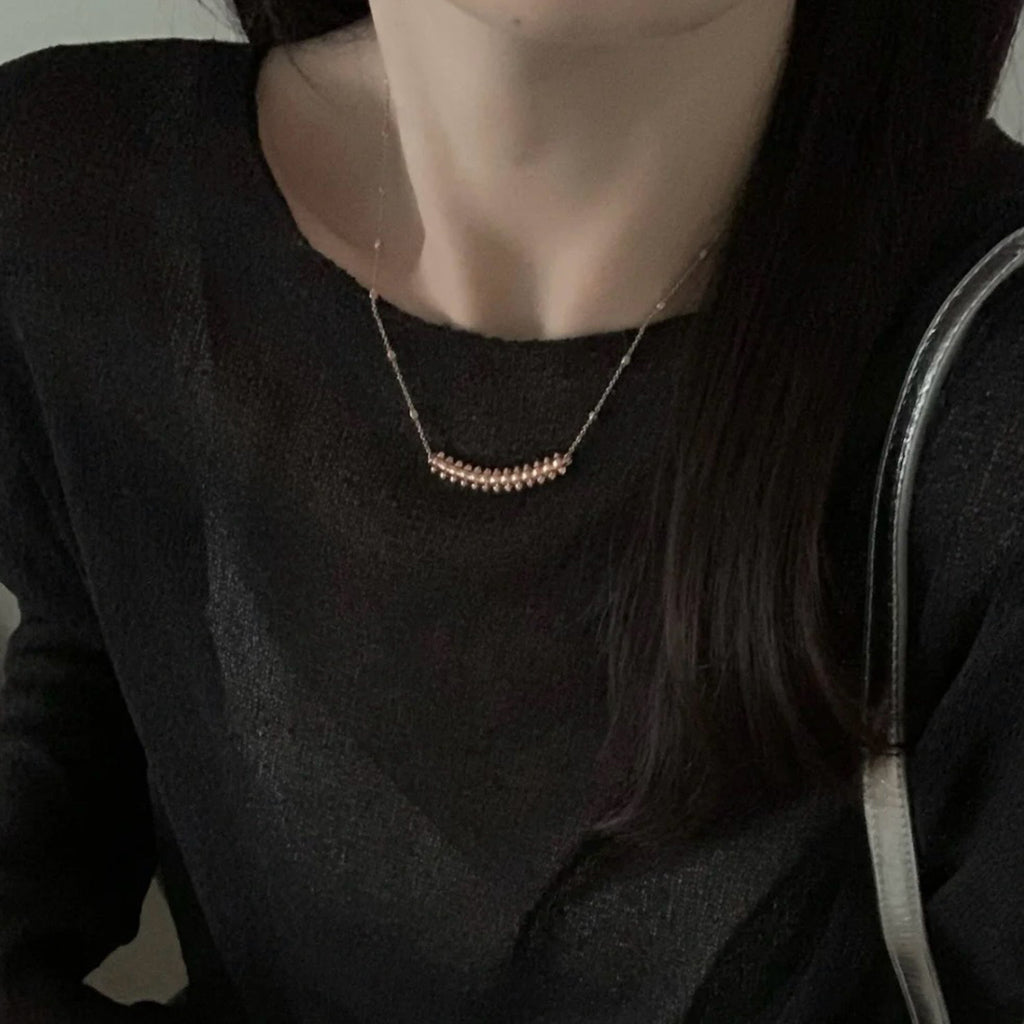 [NOBLE AURA] CLASH  SMALL FULL DIAMOND NECKLACE