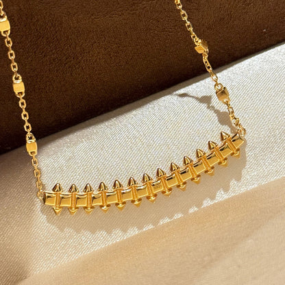 [NOBLE AURA] CLASH  SMALL FULL DIAMOND NECKLACE