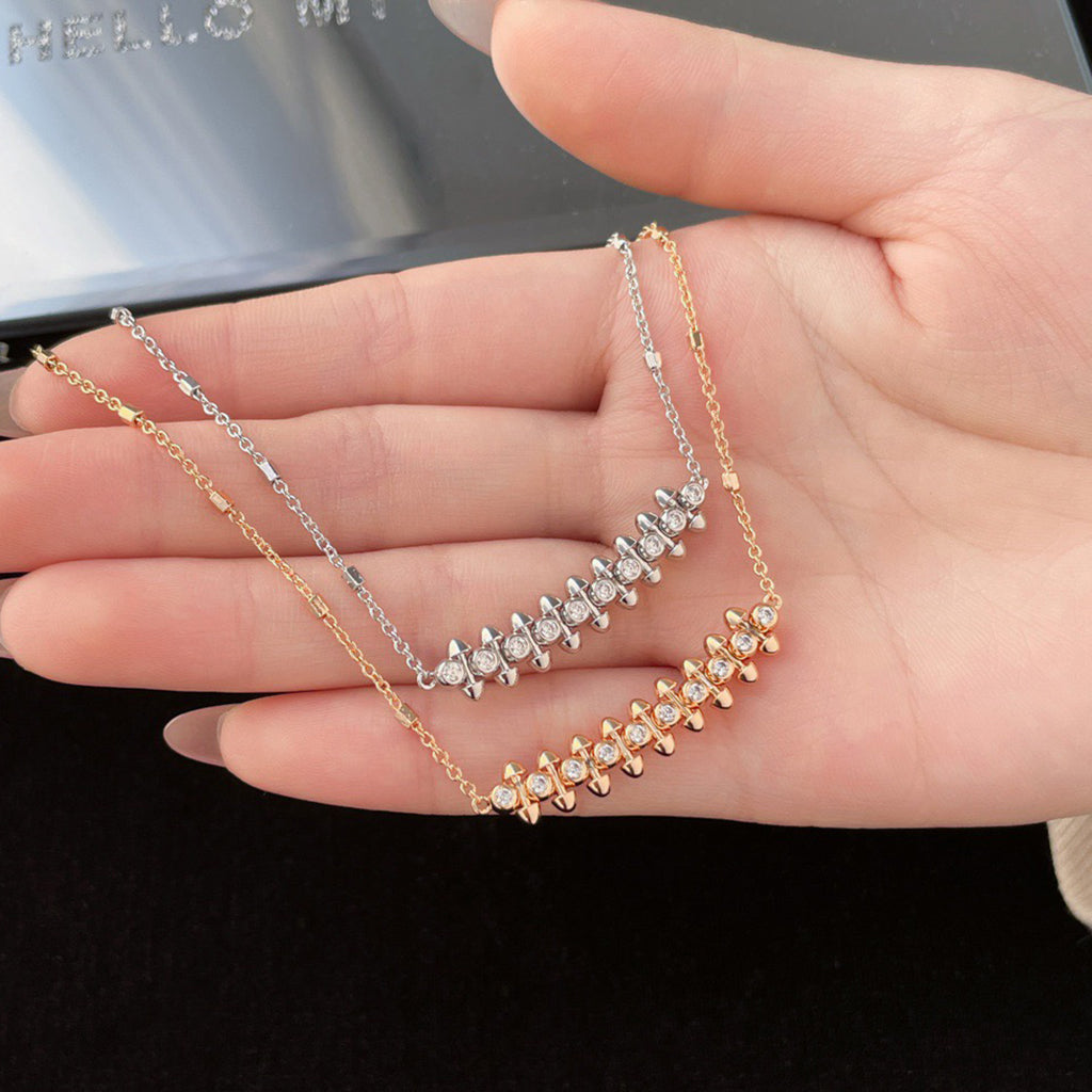 [NOBLE AURA] CLASH  MEDIUM DIAMOND NECKLACE