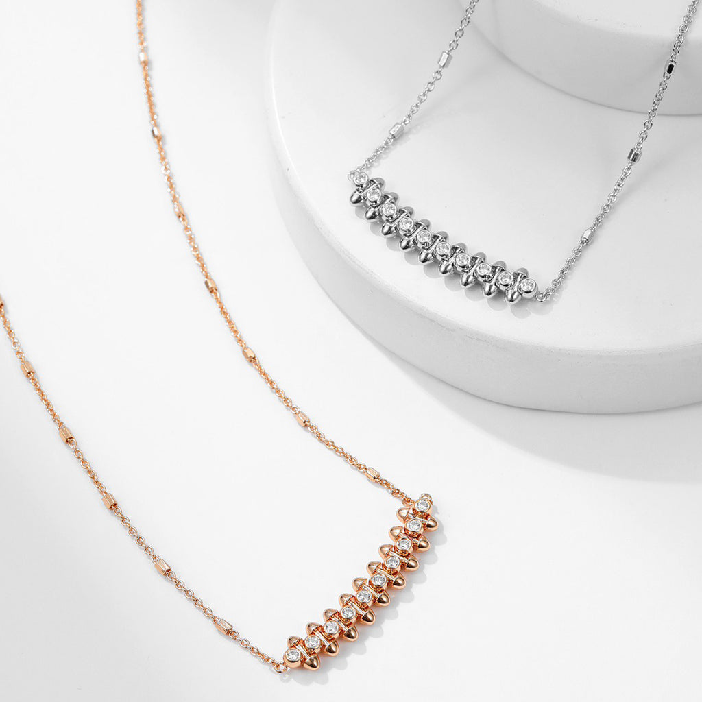 [NOBLE AURA] CLASH  MEDIUM DIAMOND NECKLACE