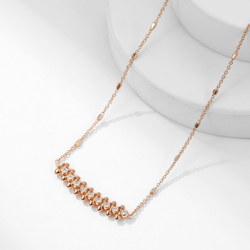 [NOBLE AURA] CLASH  MEDIUM DIAMOND NECKLACE